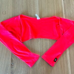 Tiger Friday at the Barre shrug in pink